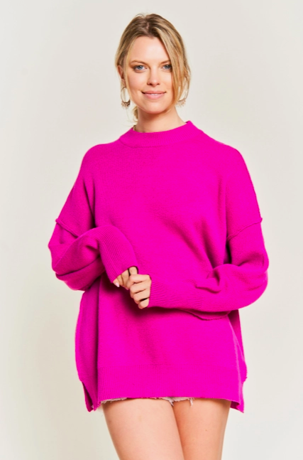 Fuschia sweater deals
